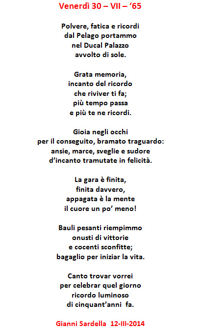 Poesia di Gianni Sardella